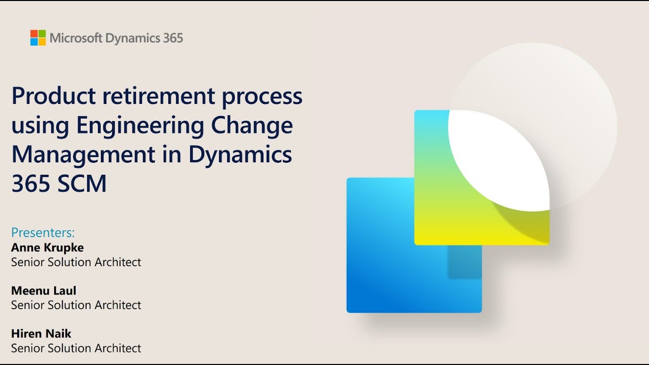 Product Obsolescence using Engineering Change Management in D365 SCM - TechTalk