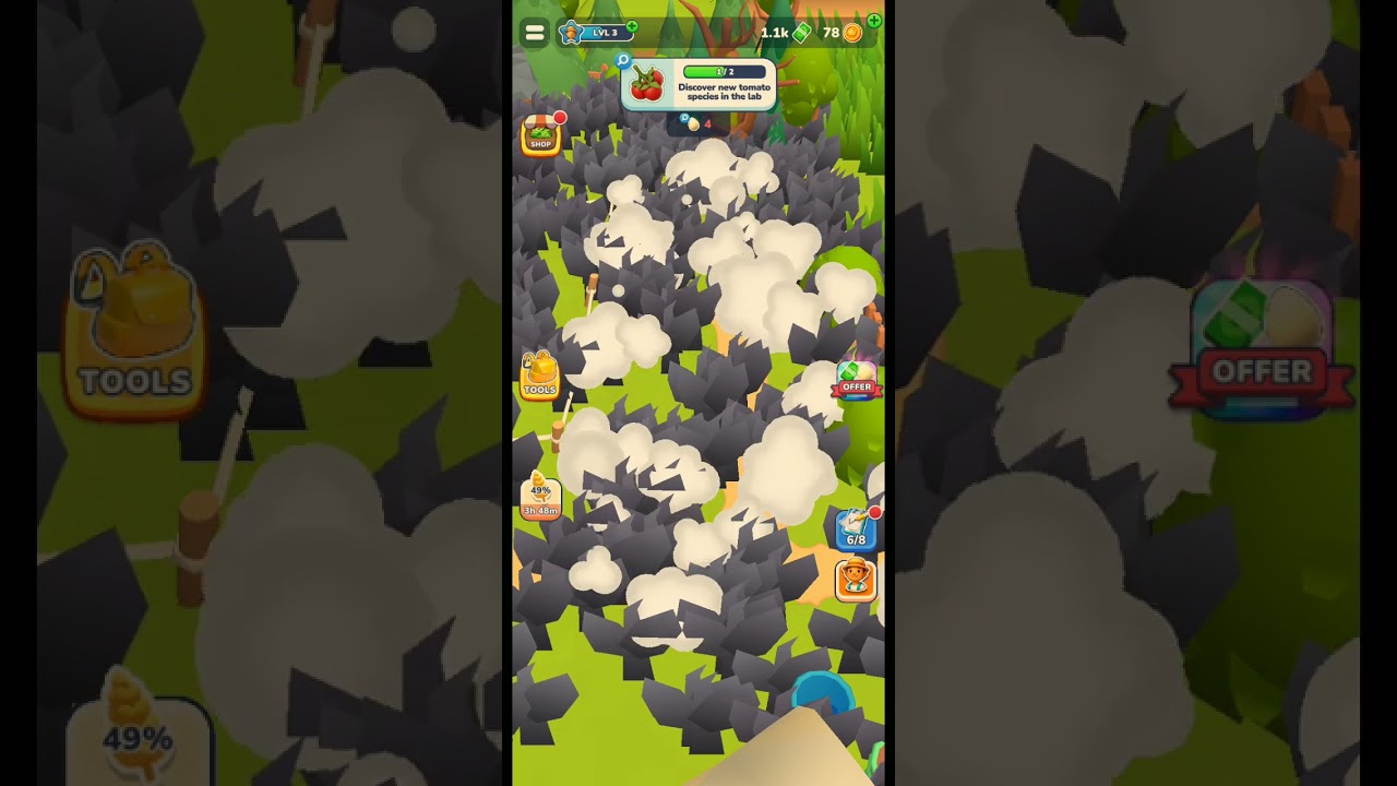 Little farm story. easy mobile game for kids helps to relax 