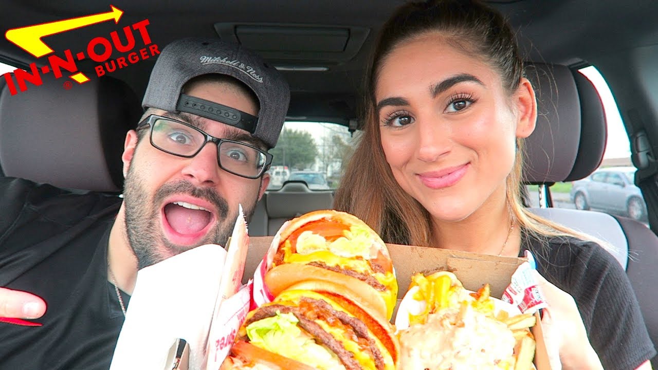 OMG HE TRIED IN-N-OUT ANIMAL STYLE FOR THE FIRST TIME!! MUKBANG