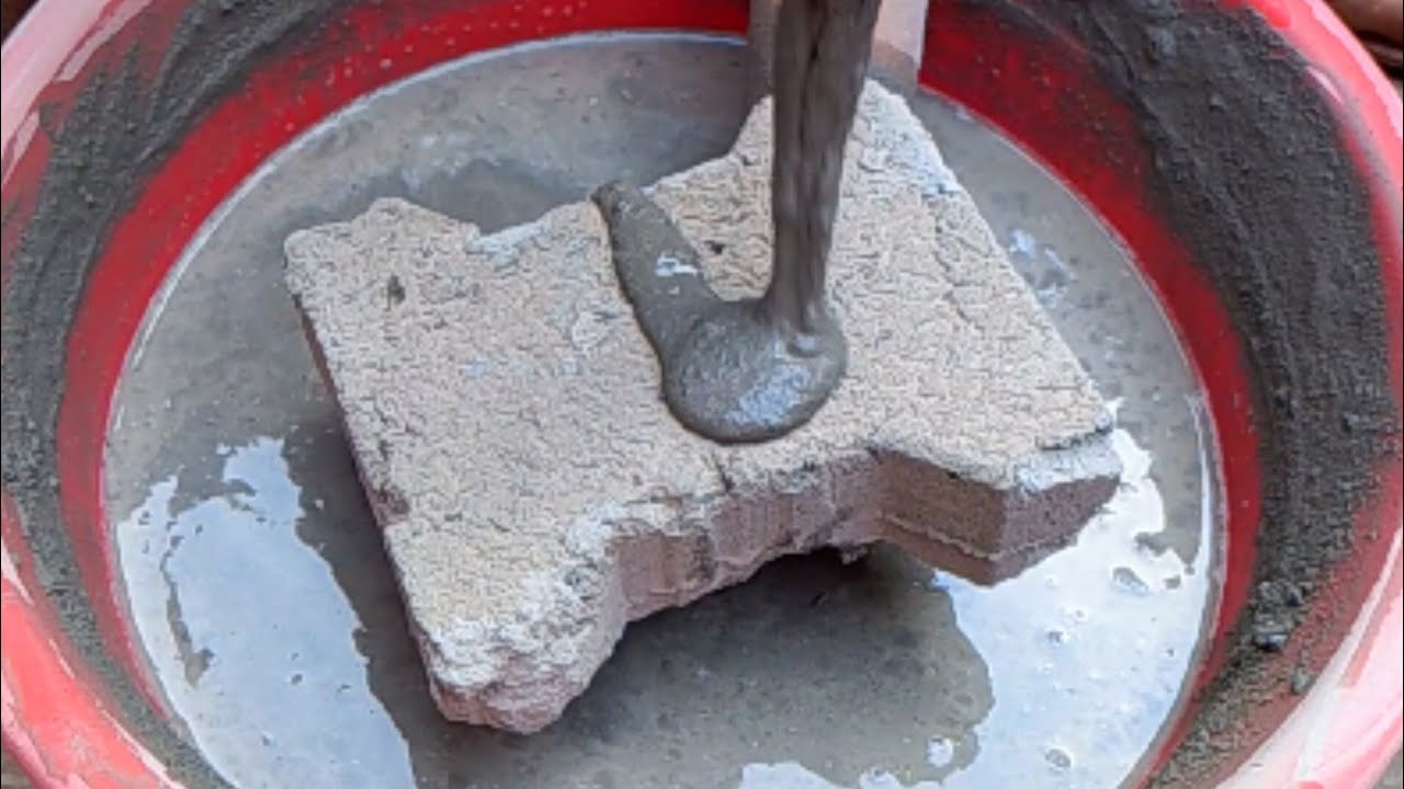 Asmr: Interlock Tiles Super Duper Soft 🤤 Pure Cement Lots Of Water Crumbling 💦