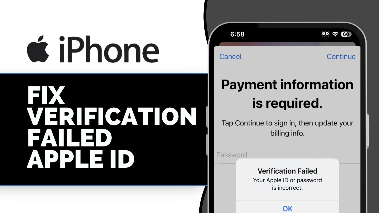 How to Fix Verification Failed Apple ID Error on iPhone (2025 Guide)