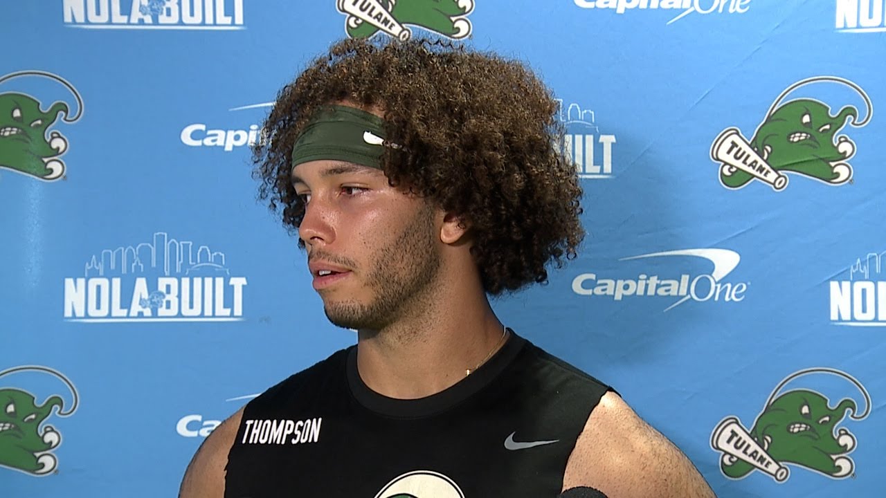 WATCH: Tulane's Ty Thompson discusses change from quarterback to tight end