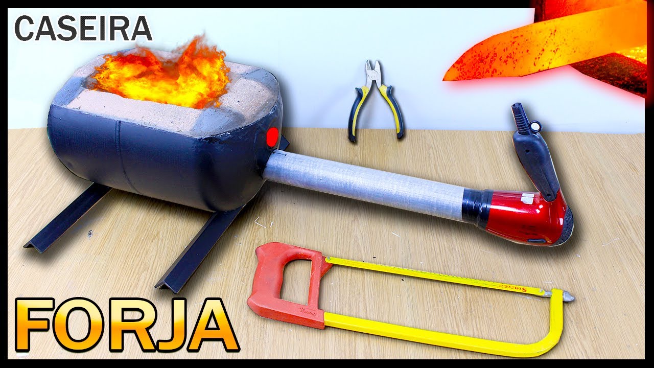 Como Fazer uma FORJA SIMPLES DE BAIXO CUSTO