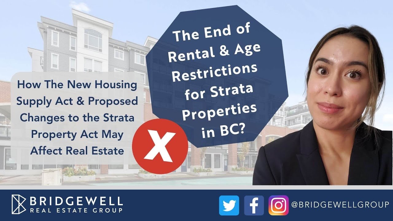 BC Government Announces BIG Changes for Strata Properties & The New Housing Supply Act