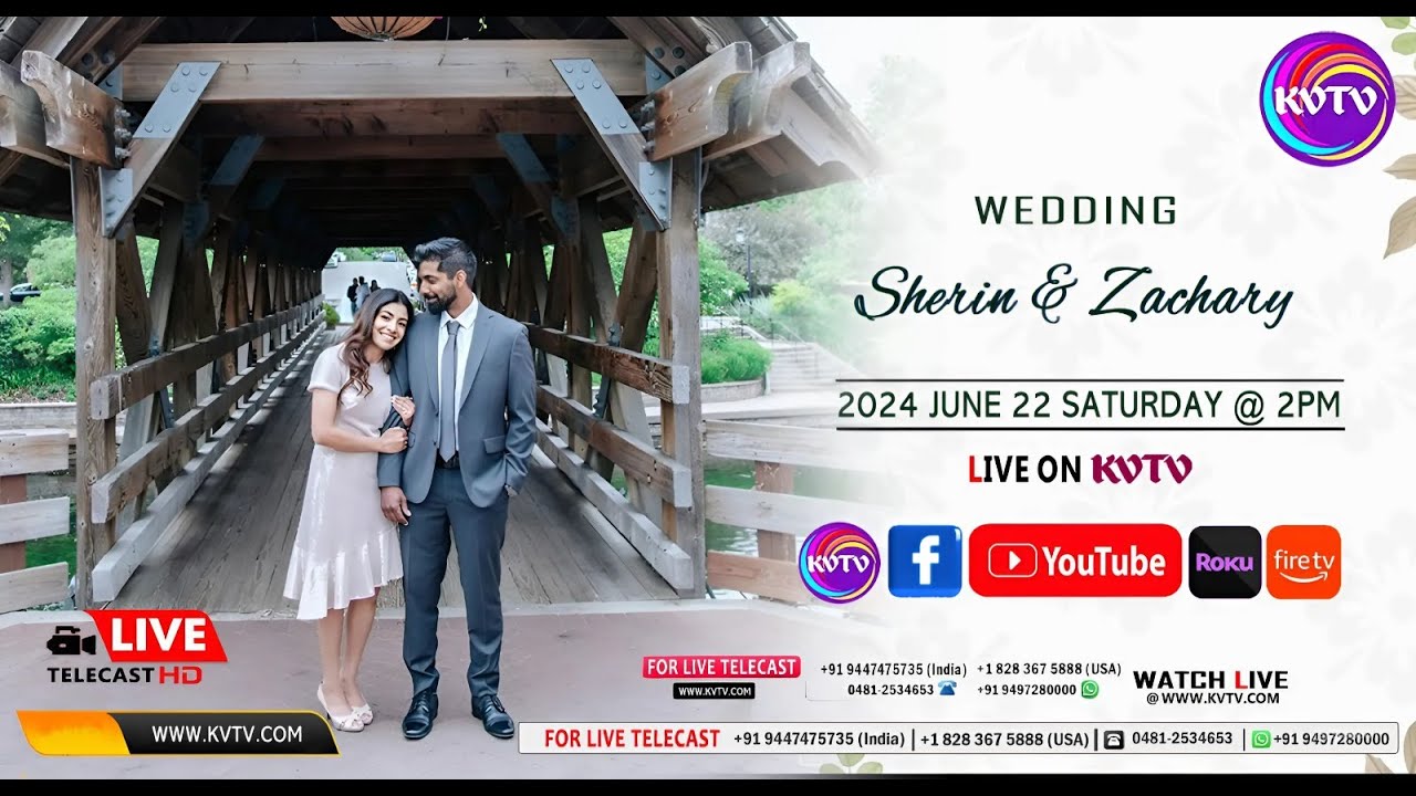 CHICAGO | WEDDING CEREMONY OF ZACHARY CHIRAYIL AND SHERIN ELLICKAL ON SAT 2PM | ST THOMAS CATHEDRAL