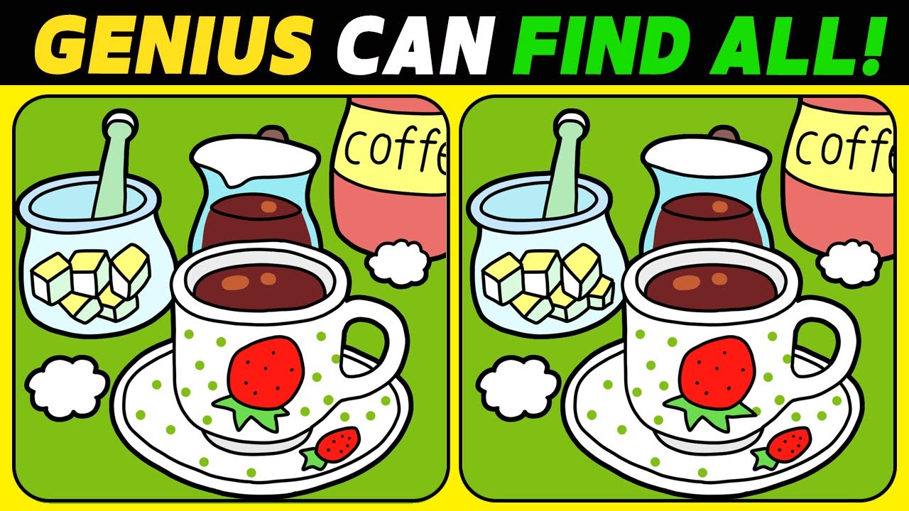 【Spot the difference】Only genius find the difference【 Find the difference 】 No.1200