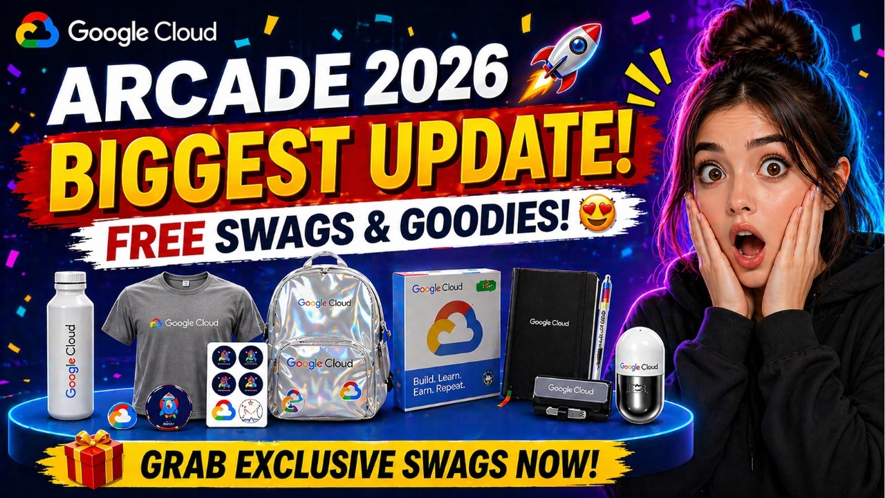 Крупнейшее обновление Google Cloud Arcade 2026 🚀 Бесплатные сувениры и подарки, значки, подробнос...