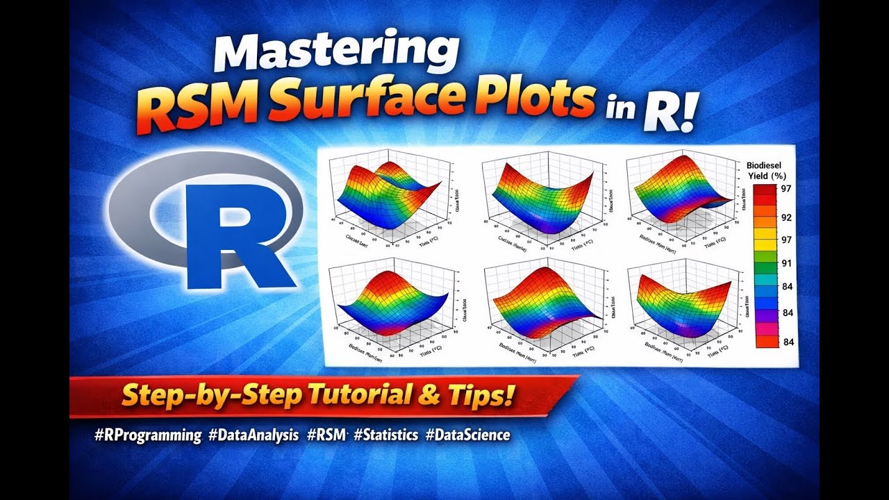 R 3D Surface Plots Tutorial | Master Colorful 3D RSM Plots in R