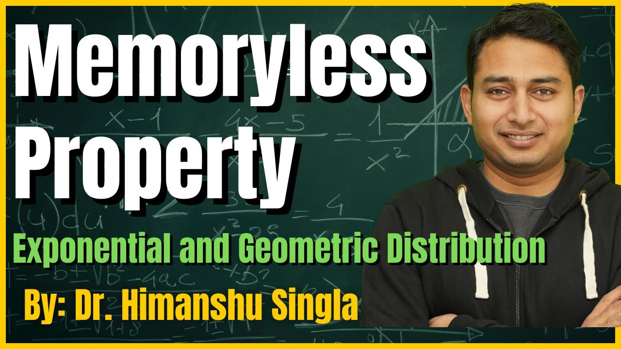 Memoryless Property in Easiest way  || BSc, MSc Maths