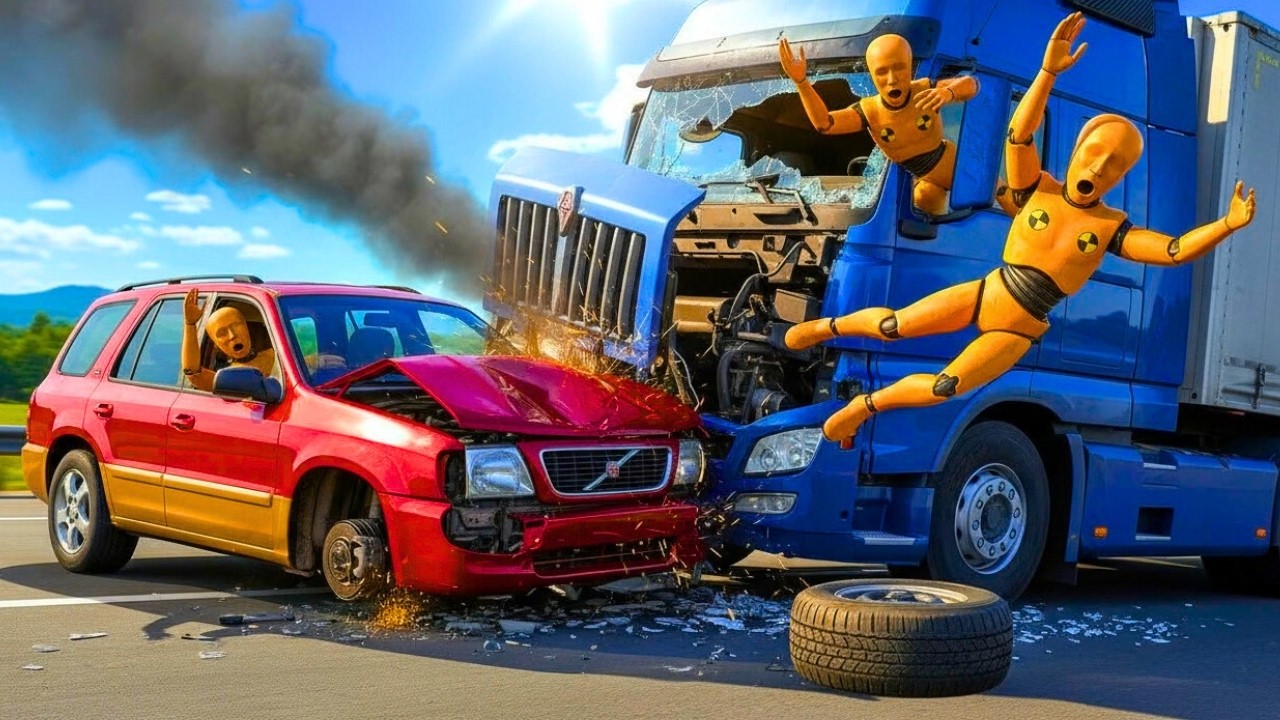 Unwanted Lorry & Car Crash 😱 | Realistic BeamNG.Drive