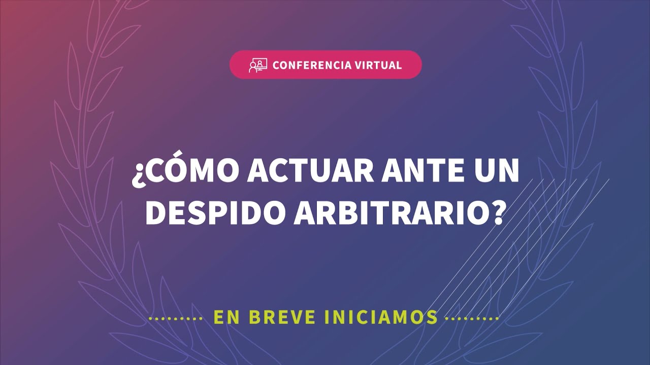🔴 [VIVO] Conferencia informativa virtual: 