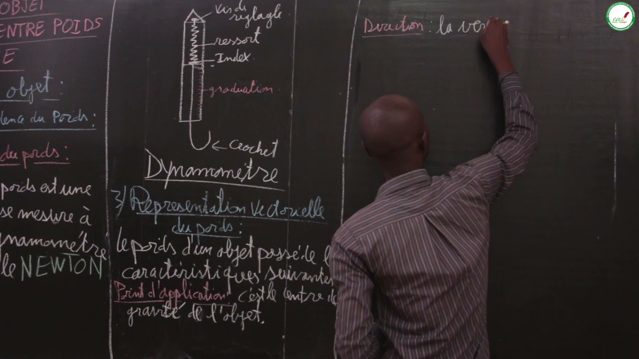Cours - Quatrième - Physique/Chimie : Poids d'un Objet Relation entre Poids et Masse / M. Tamba / S2