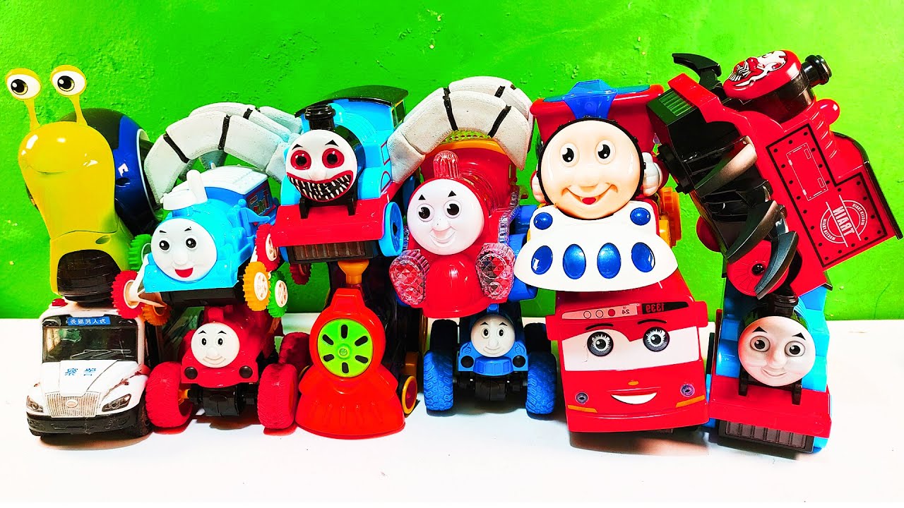 Big & Small Colors Trains Lightning Mcqueen vs Trains Thomas