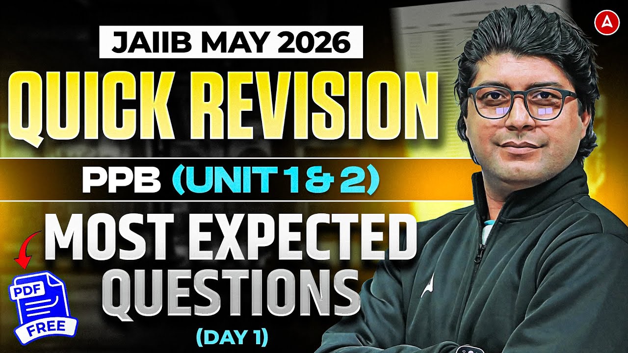 JAIIB Preparation 2026 | JAIIB PPB Most Expected Questions | Quick Revision | Praveen Rana