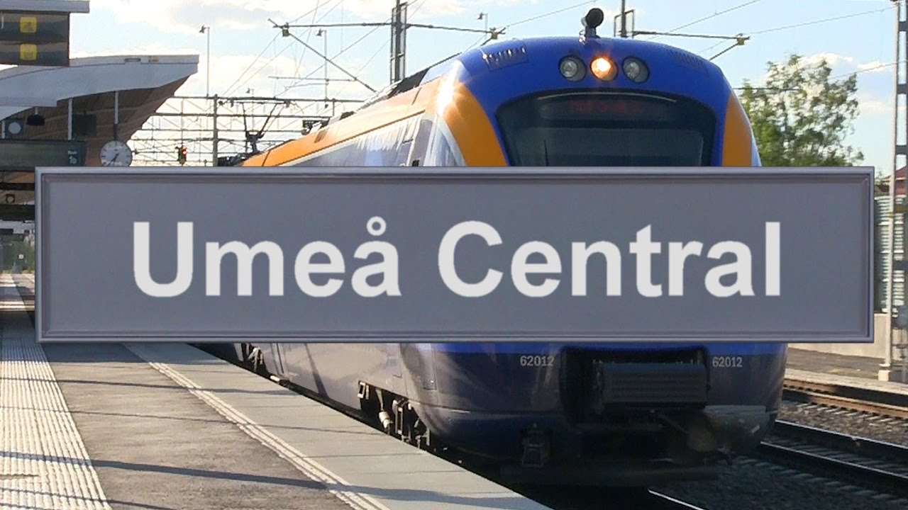Umeå Central och stadsbild.