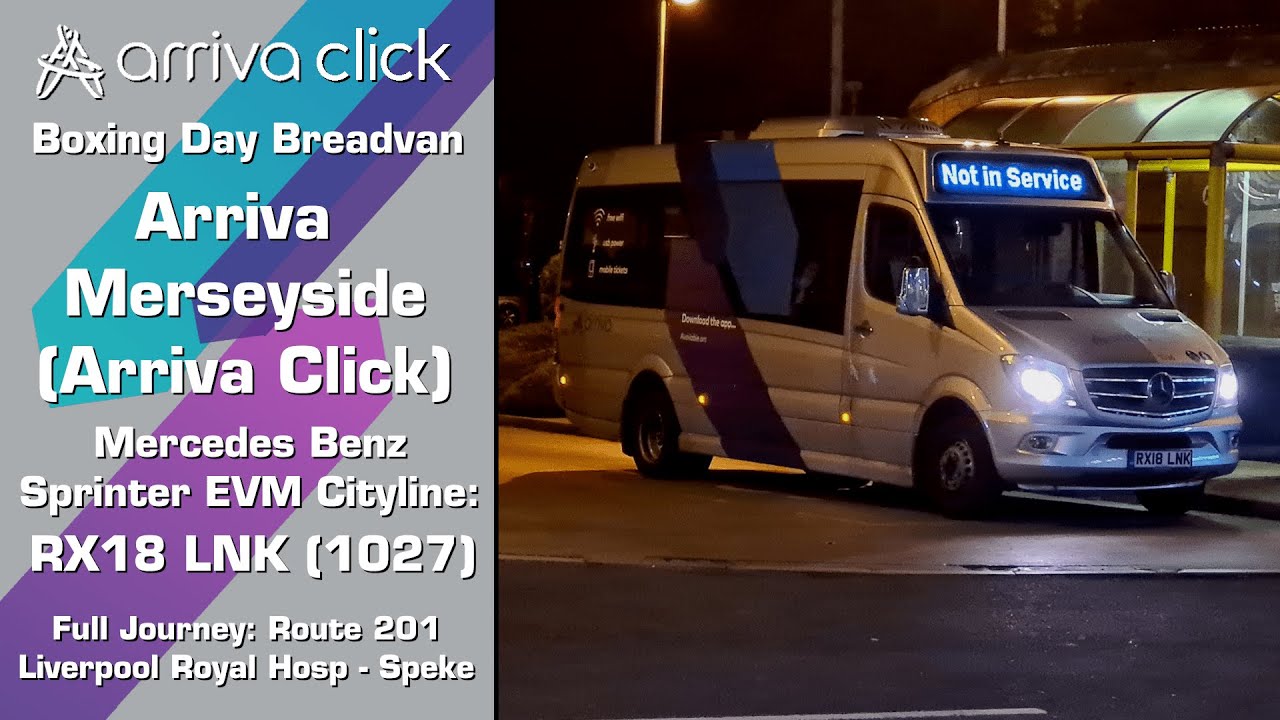 (Boxing Day Breadvan) Arriva Merseyside Mercedes Benz Sprinter EVM Cityline: RX18 LNK