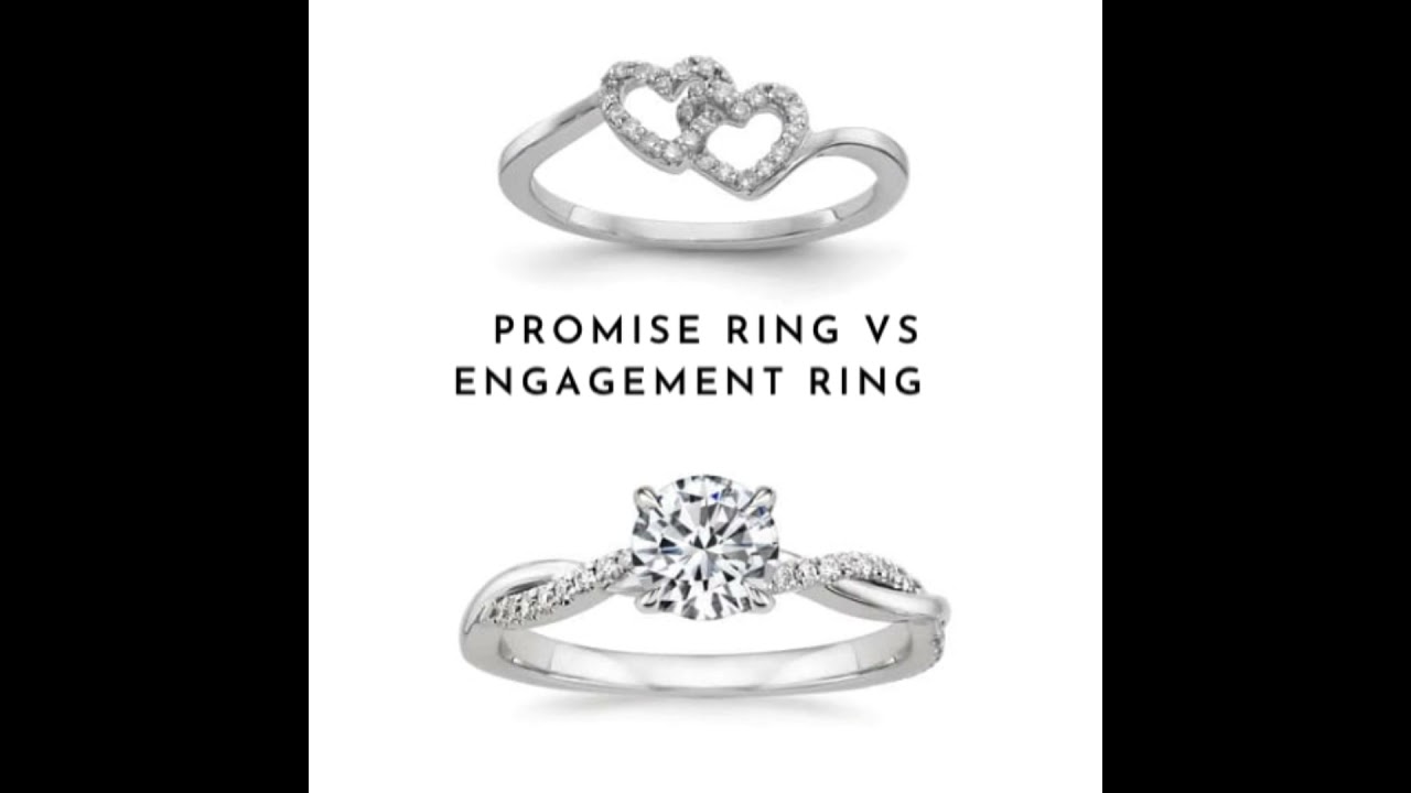 What is the difference between a promise ring and an engagement ring ?