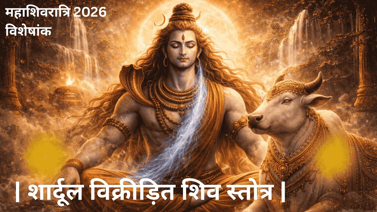 शार्दूलविक्रीडित शिव स्तोत्र | महाकाल स्तुति | नाद-बिन्दु तत्त्व | Powerful Sanskrit Shiva Stotra