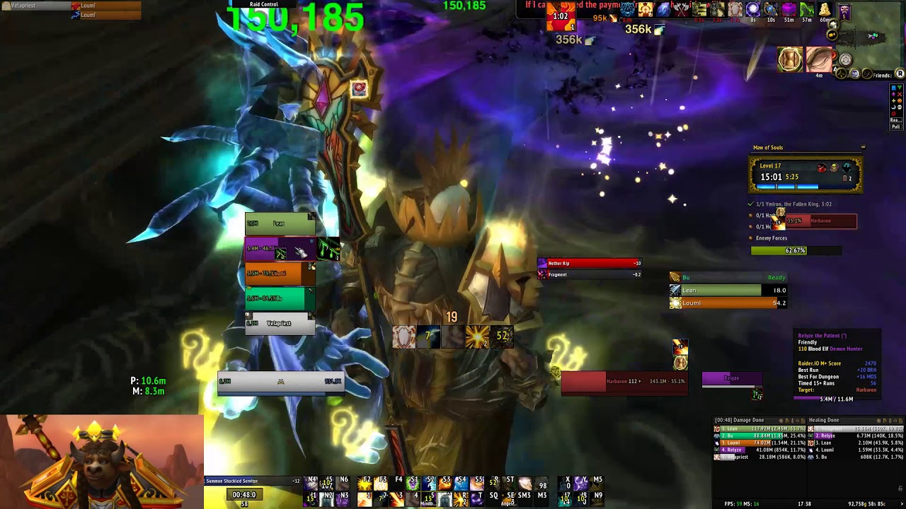 WoW Patch 7.3.5 - Maw of Souls +17 [+2] (Discipline Priest PoV)