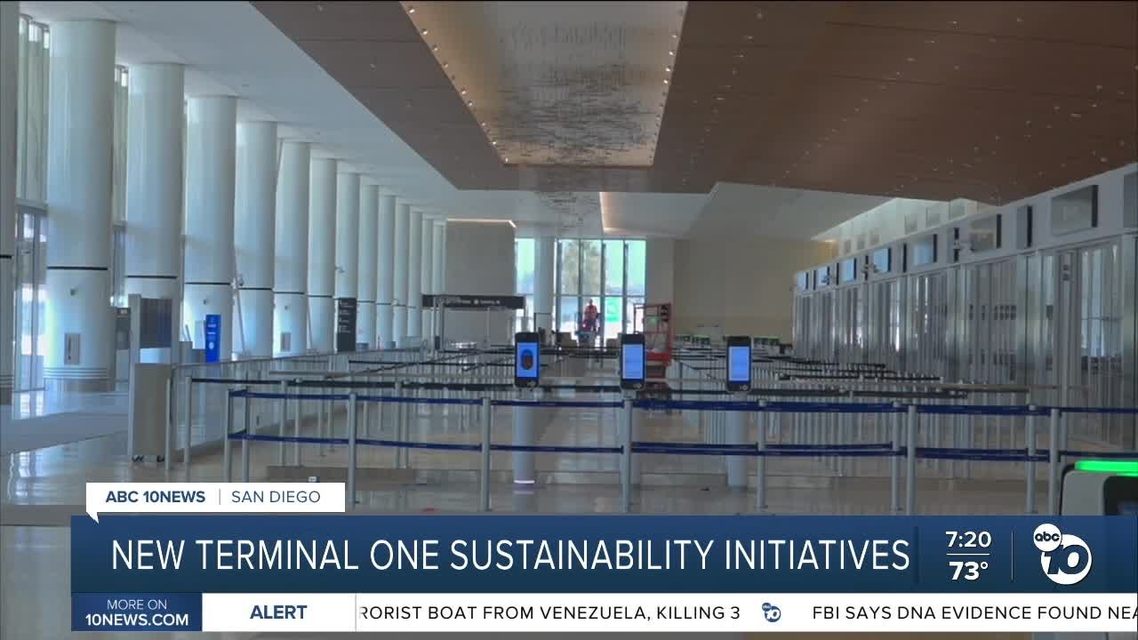 San Diego Airport's new Terminal 1 includes sustainable features