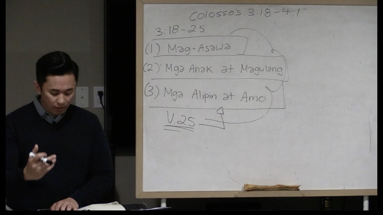 ANG TUNGUKLIN NG MGA BINUHAY KASAMA NI CRISTO (COLOSSAS 3:18-25)