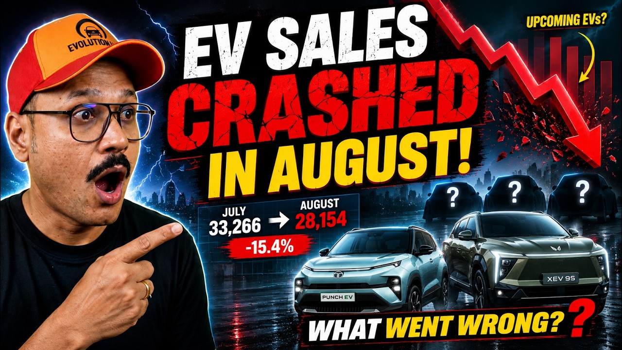 EV Sales CRASHED in August! 😱 What Went Wrong? | India EV Sales Report 2026