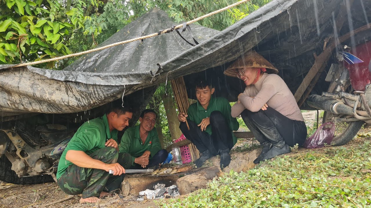 Một Ngày Đi Săn Đồng Khô & Ăn Cá Nướng Trong Mưa...| HSQ #215