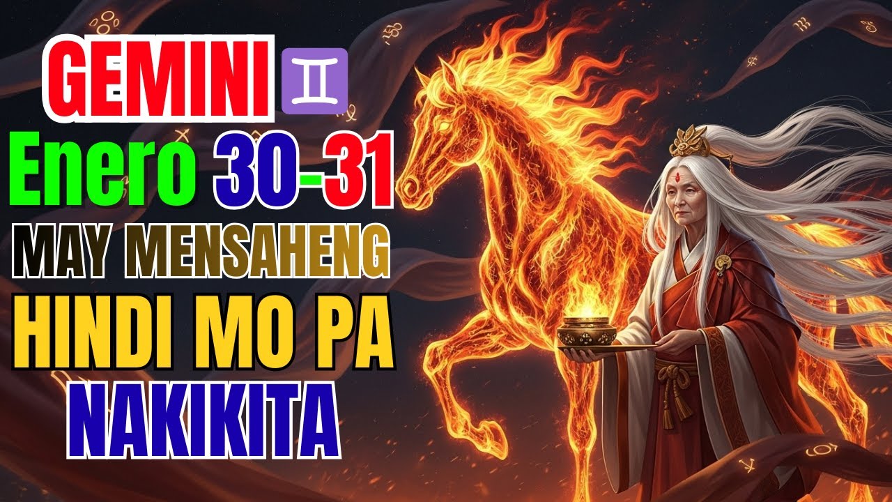Gemini ♊— Enero 30–31: May Isang Mensahe na Hindi Mo Pa Nakikita 💭🚪
