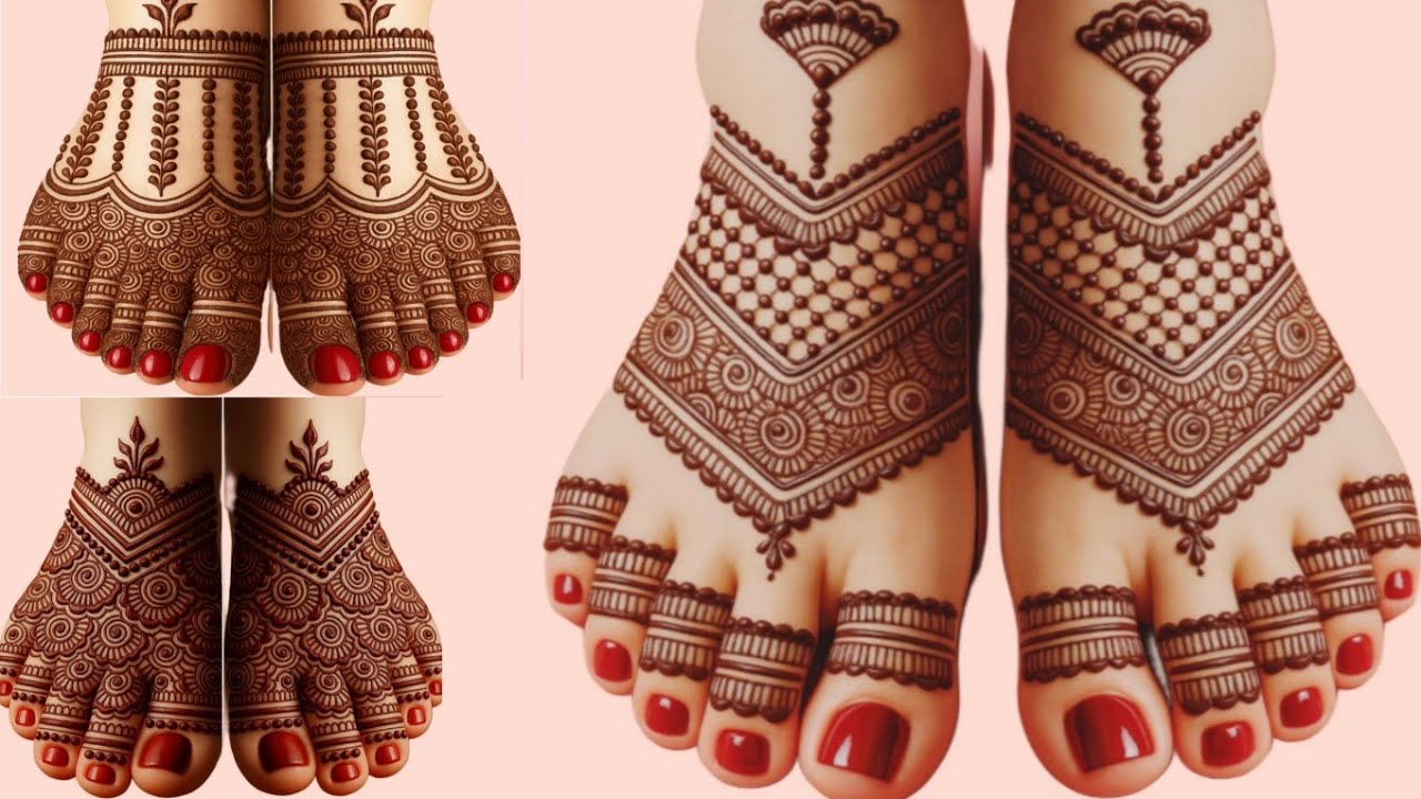 Top 5 New Feet Mehndi Design | Pairon Ki Mehandi | Easy Henna Design | Foot Mehndi Design Simple 