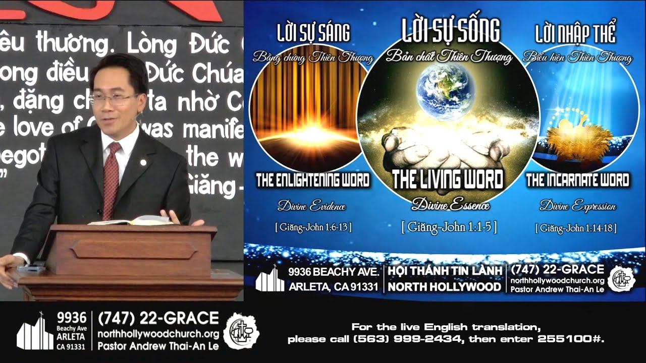 LỜI SỰ SỐNG: Bản Chất Thiên Thượng (Giăng 1:1-5) - Mục sư Lê Hoàng Thái An