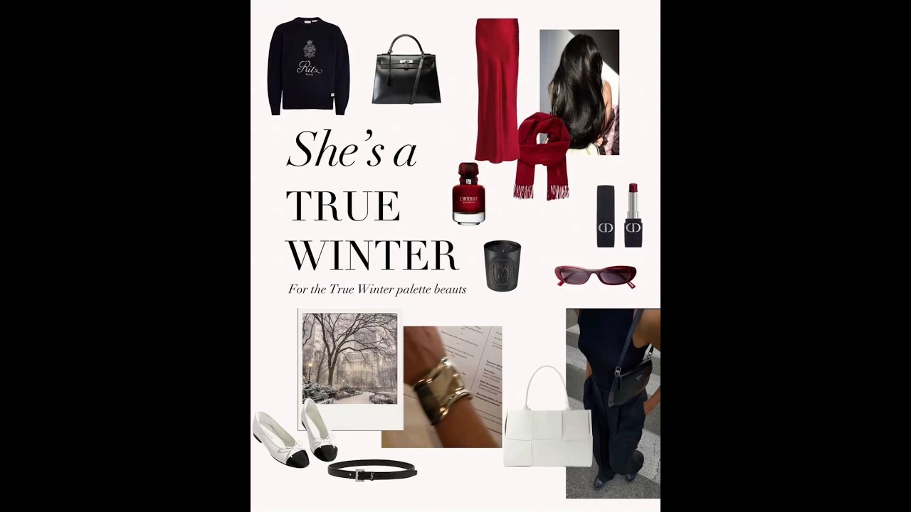 True Winter Color Analysis ❄️ Bold, Cool & Striking Palette Explained