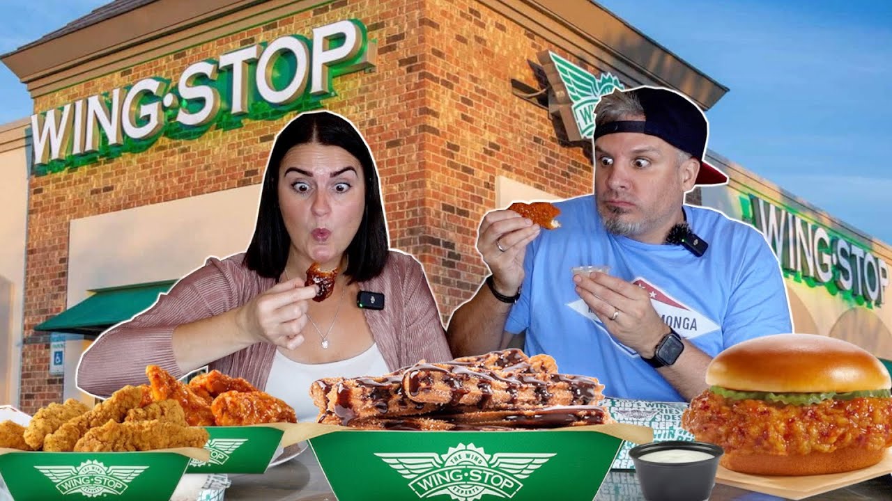 Brits Try [WING STOP] for the first time! (From Texas) ??