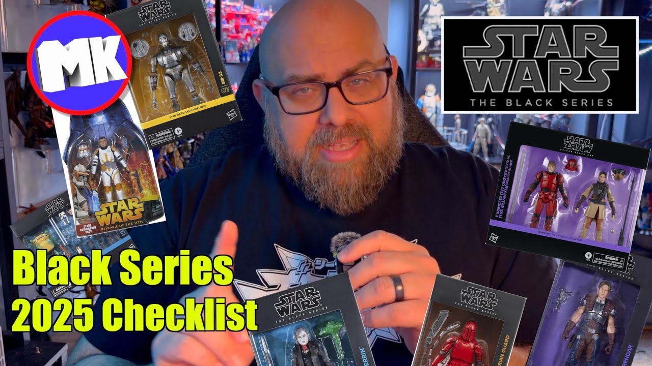 Все фигурки серии Black Series, выпущенные в 2025 году.