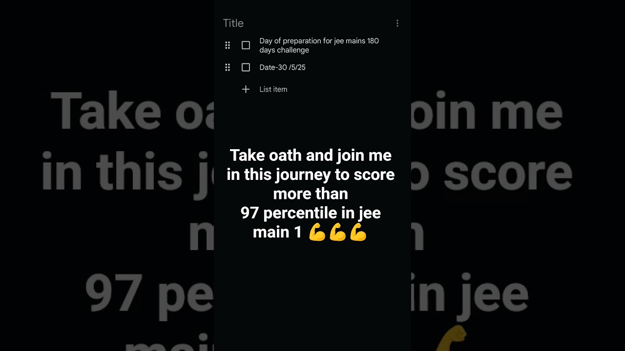 jee 180 days hard challange