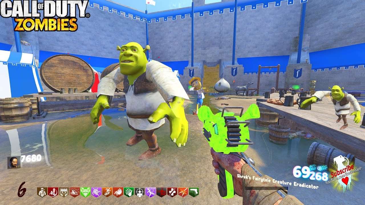 NUEVO SHREK ZOMBIES CON EASTER EGG Y PELEA FINAL CUSTOM ZOMBIES NUEVA RAY GUN | BLACK OPS 3 ZOMBIES