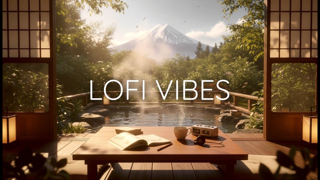 Lofi Japanese Onsen | Ambience for Deep Study & Focus (4K)