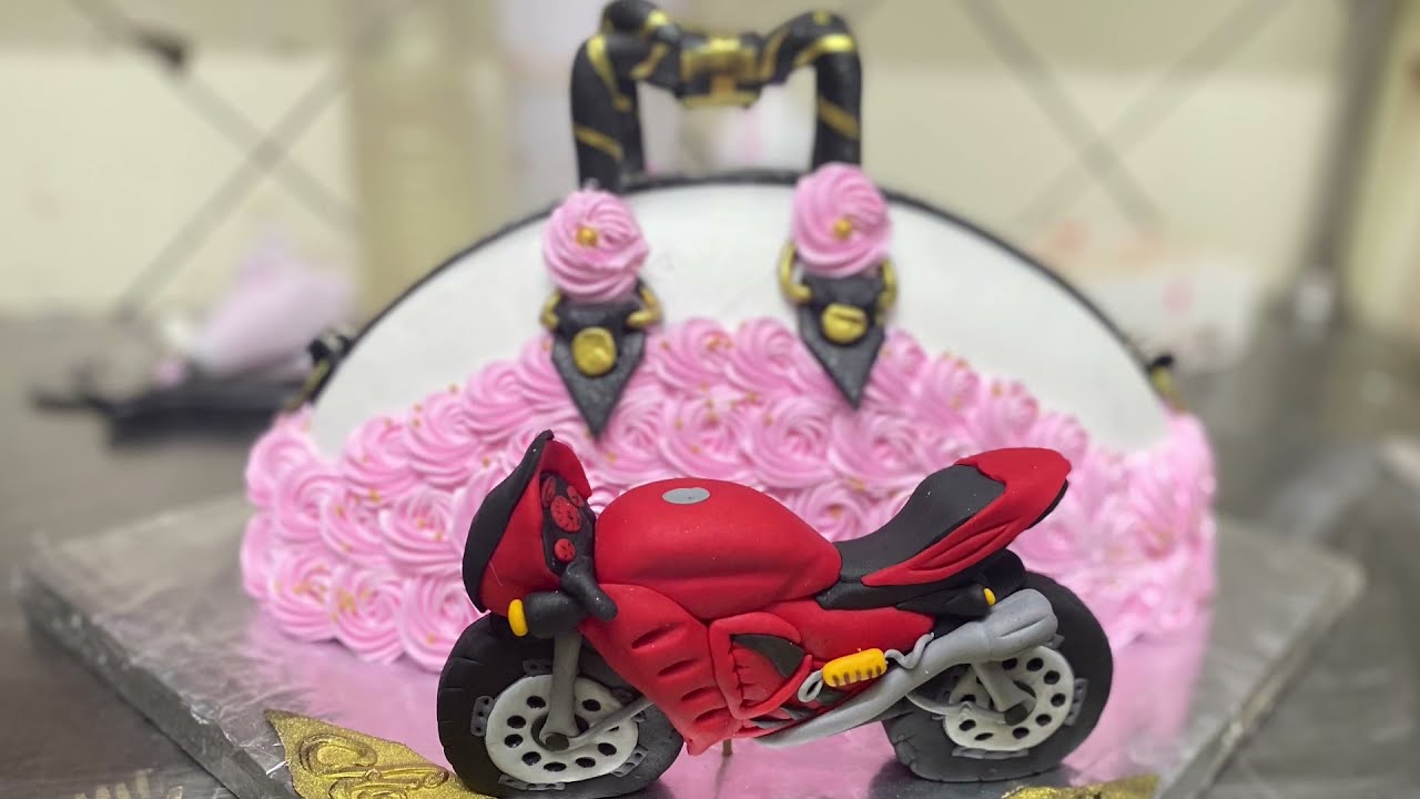 Bullet fondant bike || bike lover|| bullet || bike cake ||