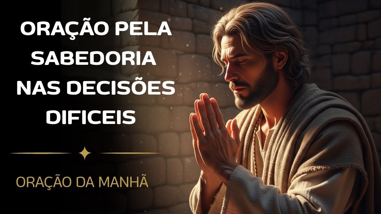 ORAÇÃO PELA SABEDORIA DIVINA DAS DECISÕES DIFICEIS - ORAÇÃO DA MANHÃ
