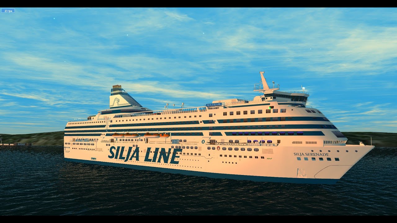 Silja Serenade Departing Stockholm 16:45 on her way to Mariehamn