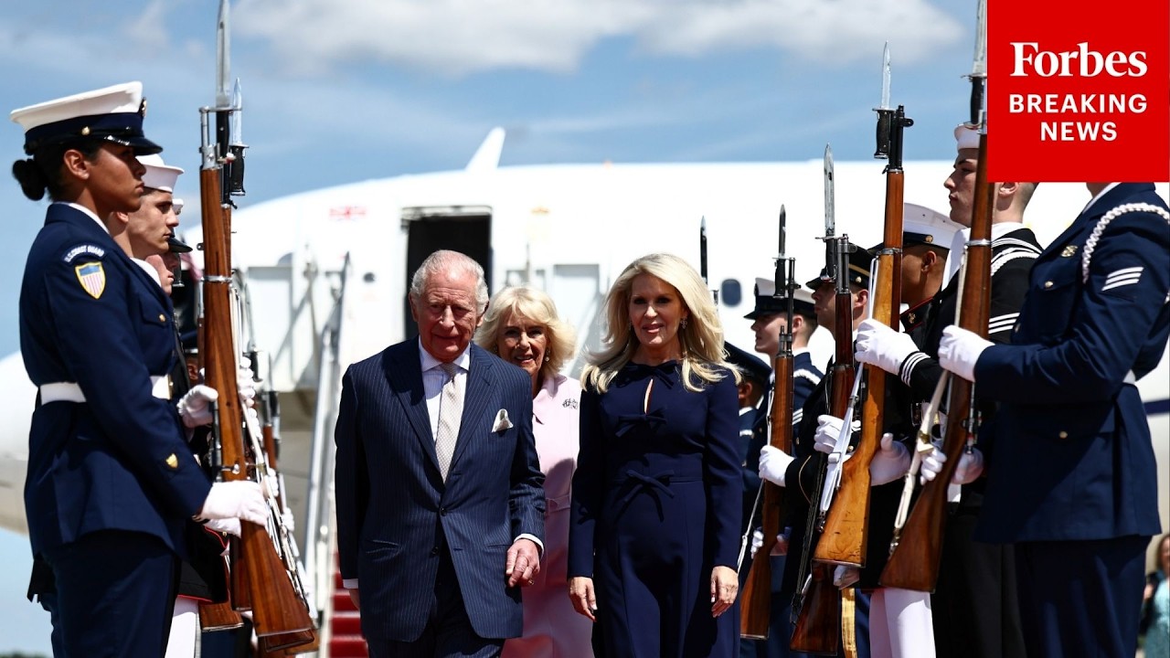 BREAKING NEWS: King Charles And Queen Camilla Arrive At JBA Ahead Of Their Meeting With Trump