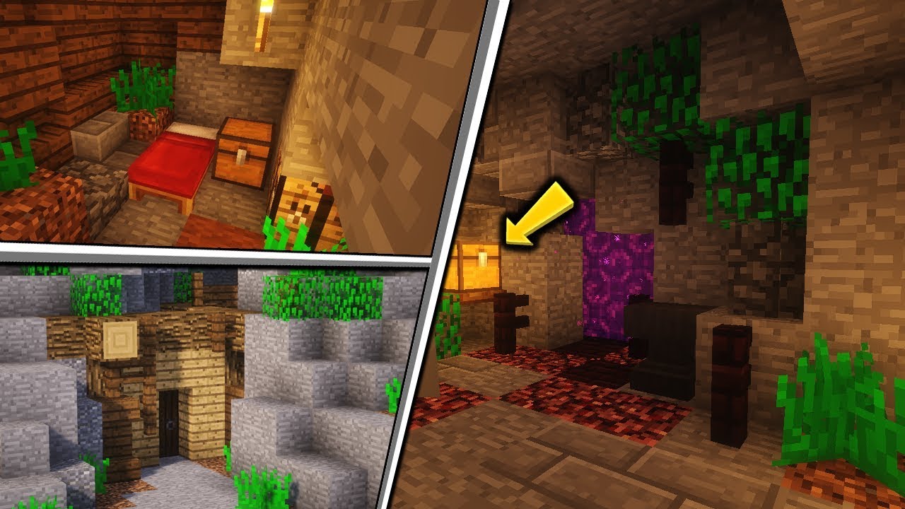 MINECRAFT: DOM w JASKINI! jak zrobić?