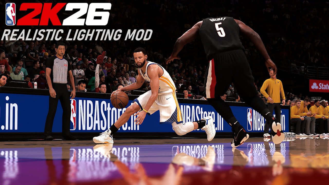NBA 2K26 - Steph Curry is not just a 3-Point Shooter | Realistic Lighting Mod (No Paid Mods)