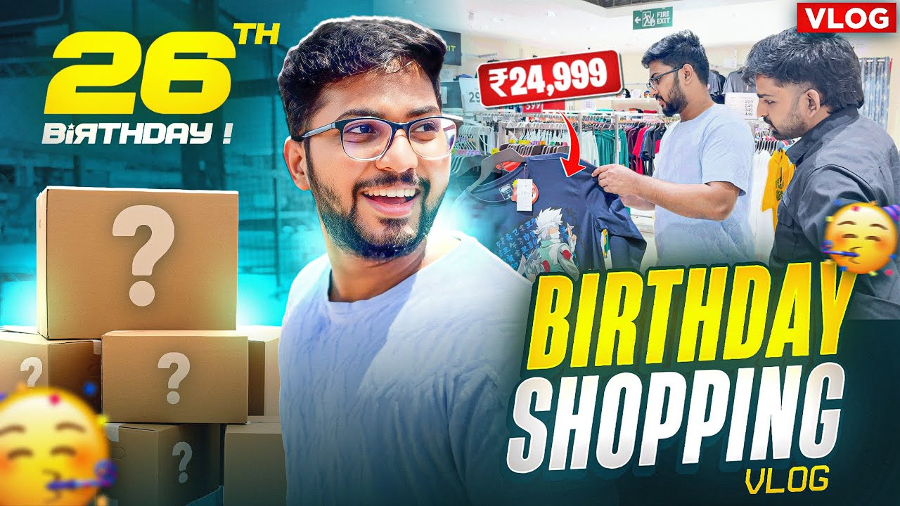 BIRTHDAY SHOPPING VLOG 2024 😉 - Munna Bhai Gaming - Telugu Vlogs