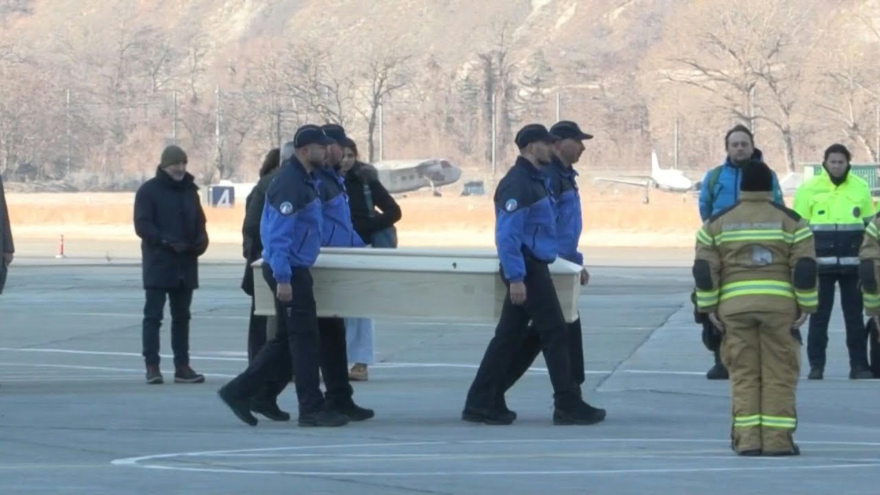 Procession as five Italians killed in Crans Montana bar fire repatriated | AFP