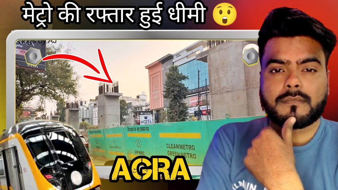 Agra Metro #50  After 20 Day Later Sanjay Place Station #ghumakkad_agra 