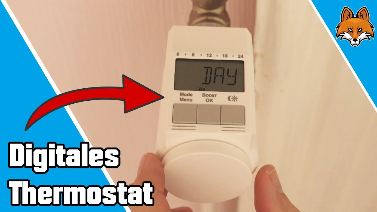 Digitales Thermostat anschlie&szlig;en und einstellen  - Heizkosten sparen 🔥