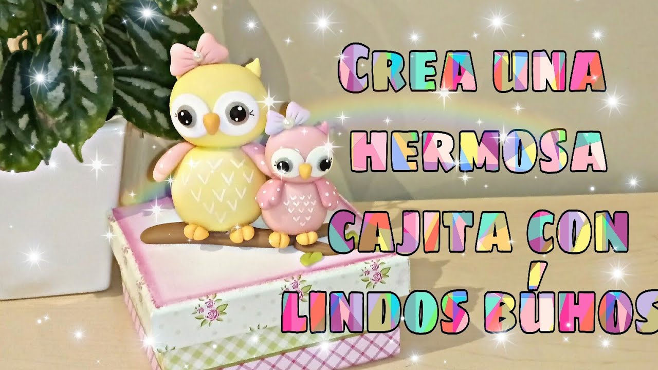 DIY Búhos | Como hacer búhos |Ideas Fáciles | Porcelana fría | Manualidades Fáciles con cajas