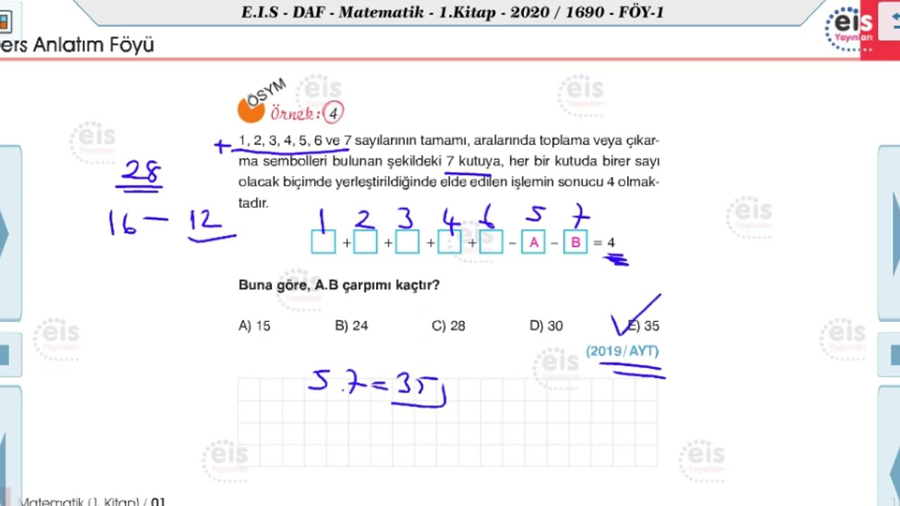 Matematik 1 -   Temel Kavramlar 1 📏