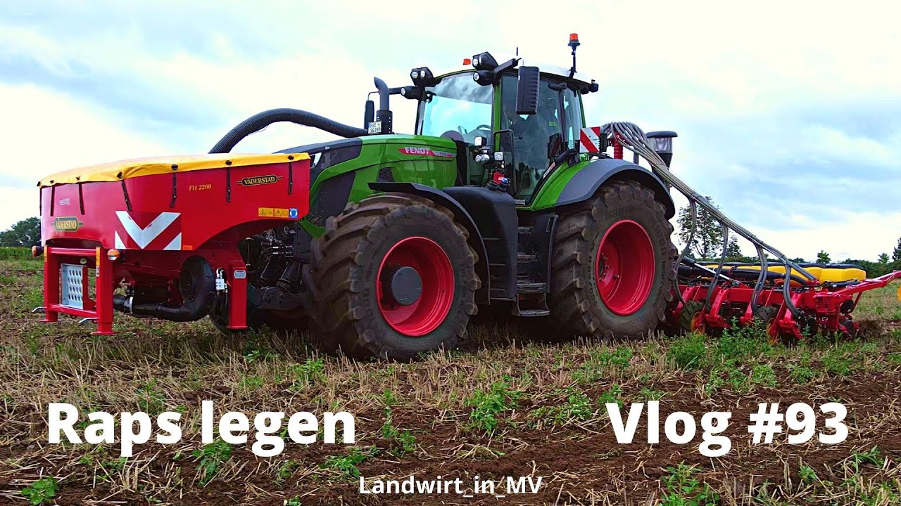 Vlog #93 Raps legen mit der Väderstad Tempo auf Strip-Till ? Wie gut funktioniert das?