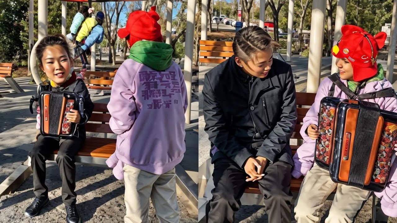 手风琴女孩抓到弹手风琴的可爱大爷，数完扭扭就会弹了？弹出漠河舞厅把大爷整不会了！【李楚然手风琴】